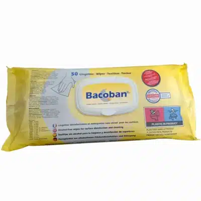 BACOBAN® Toalhetes de desinfecção de superfícies de longa duração, 50 unidades numa embalagem plana